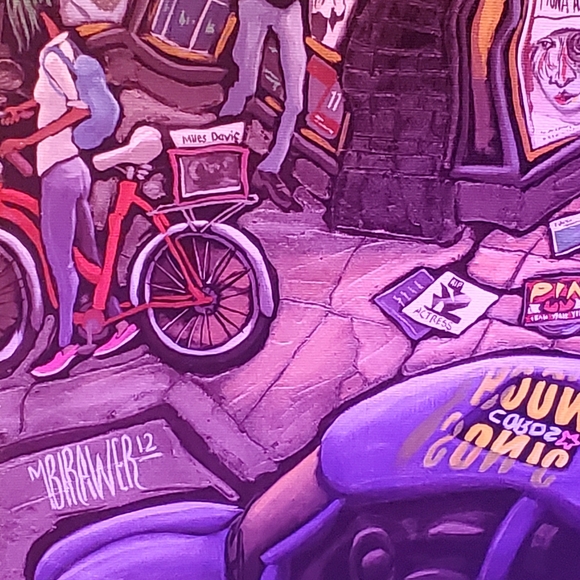 Michael Birawer sonic boom canvas painting - Picture 4 of 5